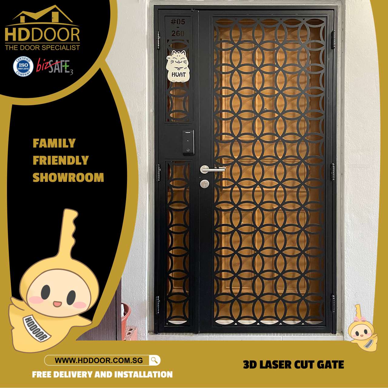 3D Laser Cut Gate Design HDL14