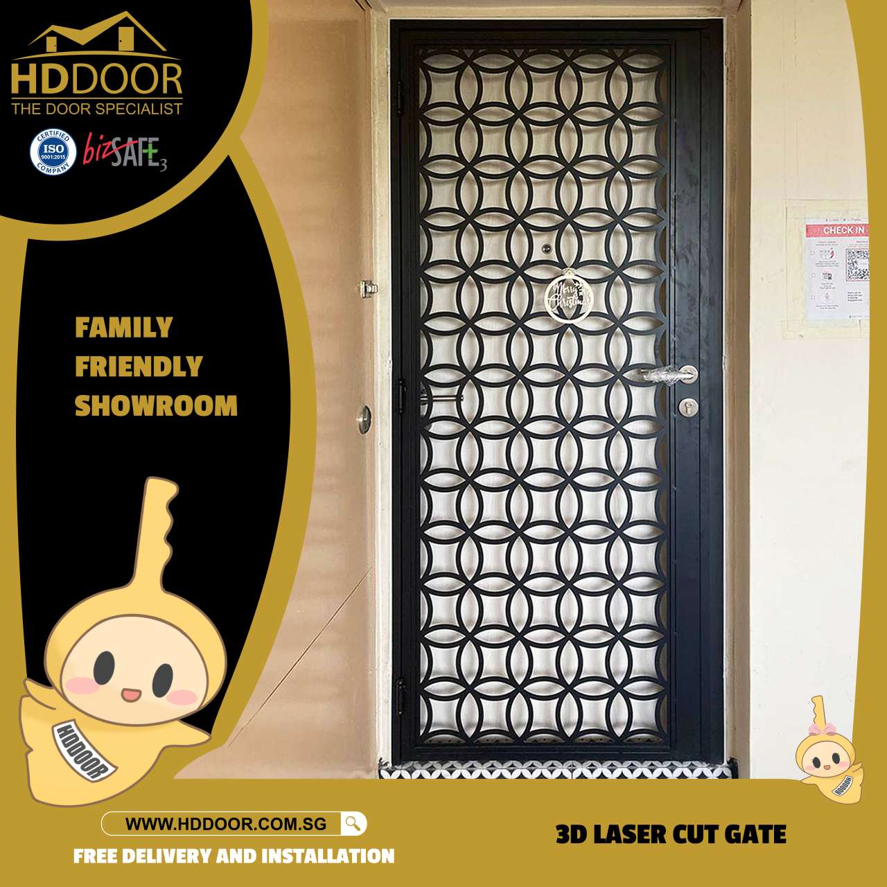 3D Laser Cut Gate Design HDL14