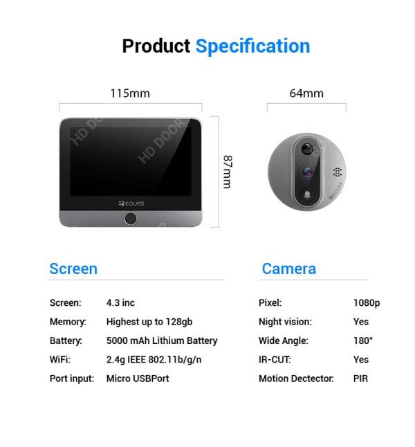 EQUES A30 DOOR VIEWER