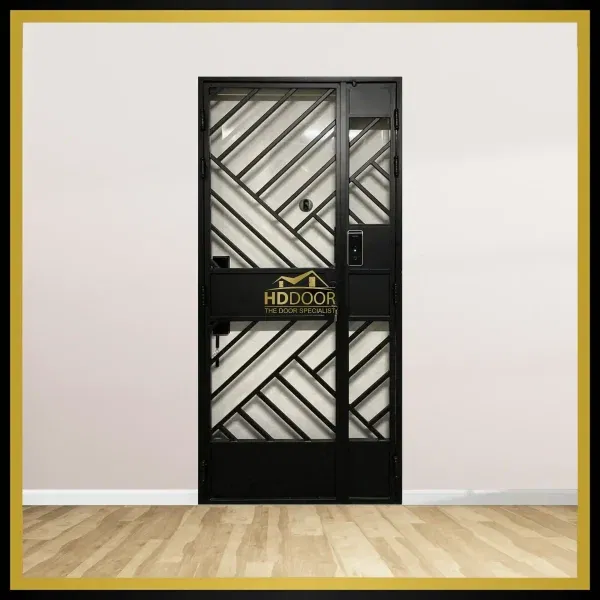 Easy maintenance Black Mild steel gate design