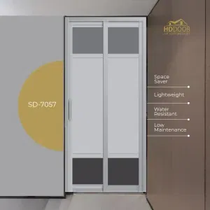 Aluminum-Slide-Swing-Toilet-Door SD-7057