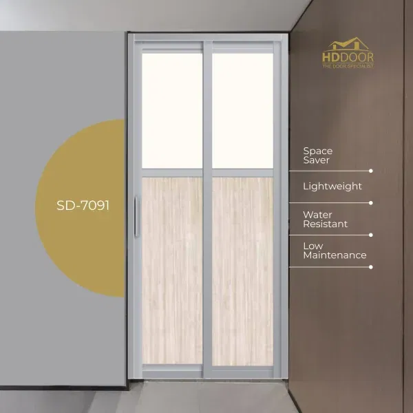 Aluminum-Slide-Swing-Toilet-Door SD-7091
