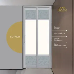 Aluminum-Slide-Swing-Toilet-Door SD-7109