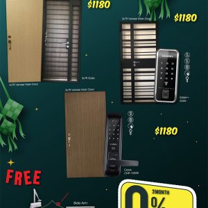Hari Raya Aidilfitri Door Gate Digital Lock Bundle Promotion Sale 2020