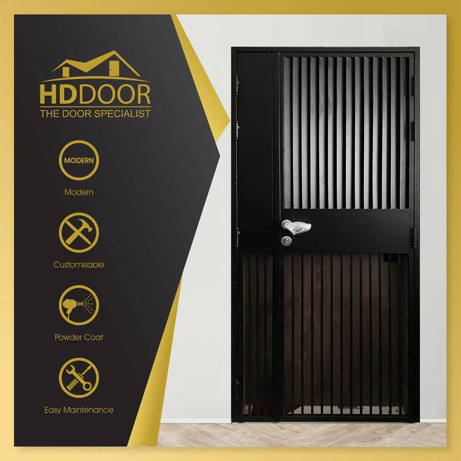 Half Louver Privacy Gate