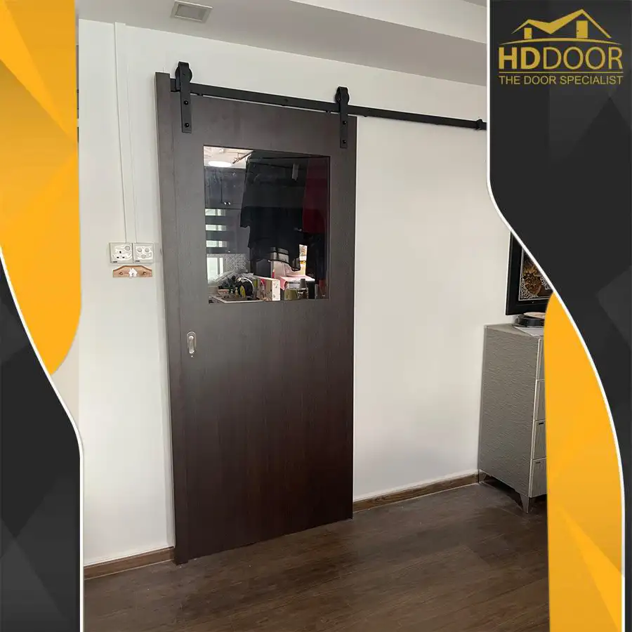 Laminate Wooden Mix Sliding Glass Door - LSGD01