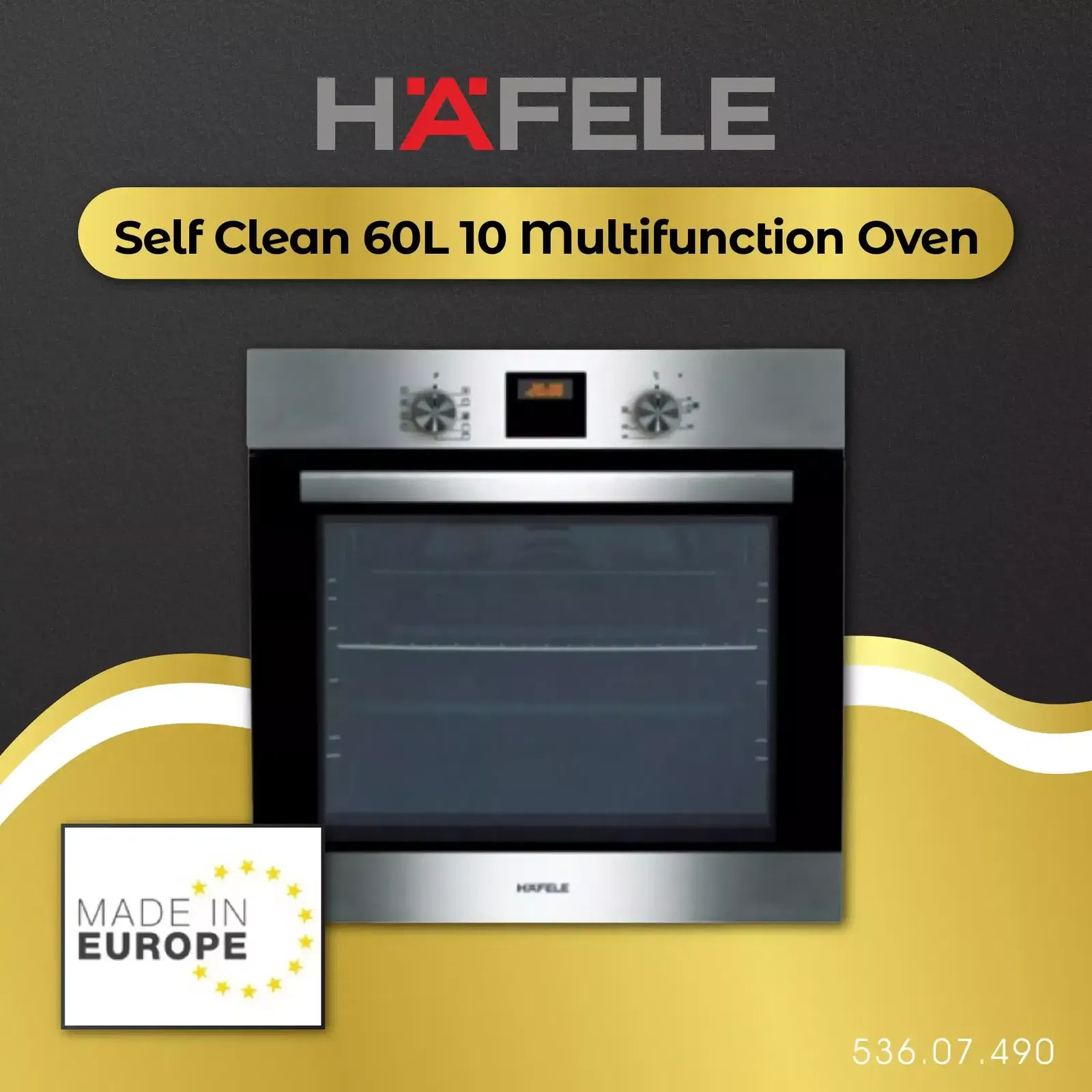 HÄFELE Self Clean 60L 10 Multifunction Oven HÄFELE Self Clean 60L 10 Multifunction Oven