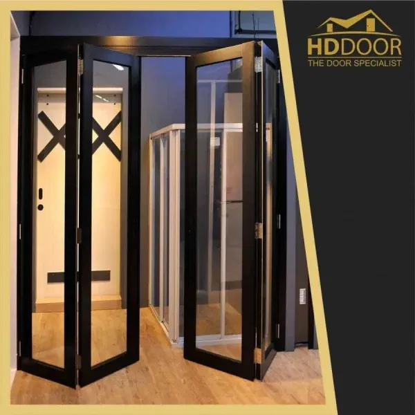 Aluminum Heavy Duty Glass Bifold Door