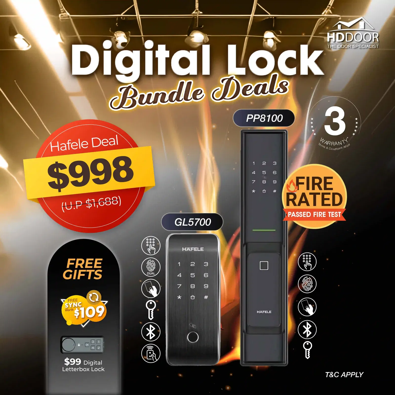 Digital Door Lock & Gate Lock Bundle Deals | 2025