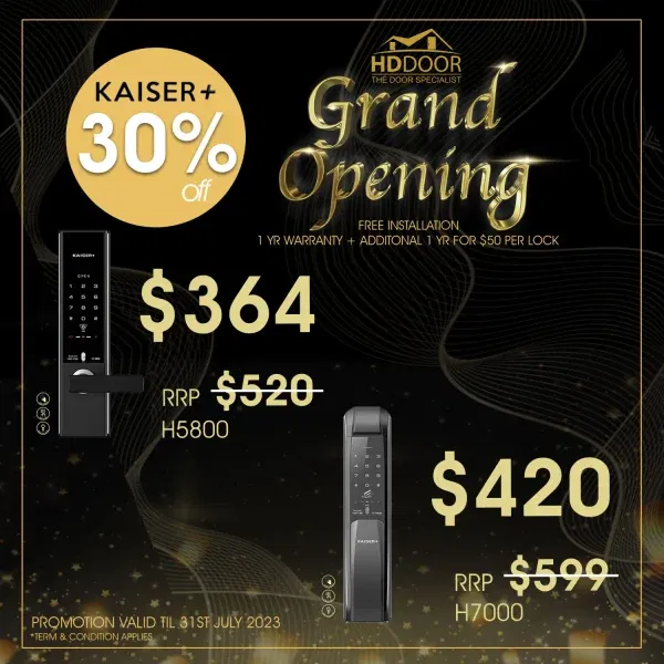 Grand Opening Sale on Kaiser Digital Locks