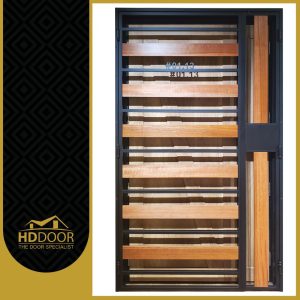 Wood Mixed Mild Steel Gate in Singapore