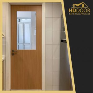 Wooden glass door for kitchen