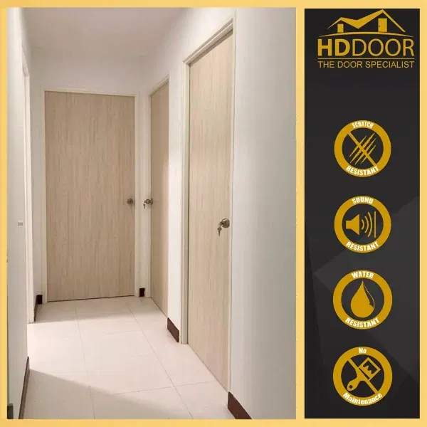 Full Solid Single Tone Laminate Bedroom Door STBD-08