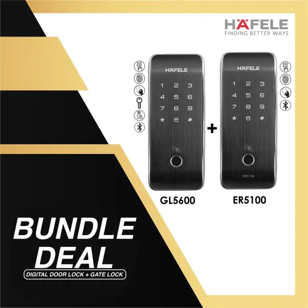 hafele bundle a gl5600 gate lock er5100 digital Lock