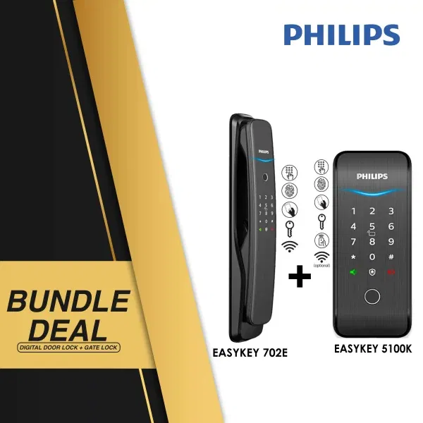 philips bundle sale easykey 5100k gate lock 702e door lock sg