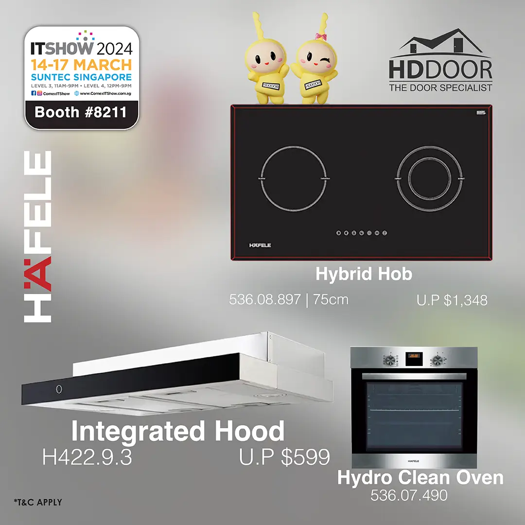 IT Show 2024 | Hafele hybrid + Hob + Hood + Hydro Clean oven - Kitchen Appliance Bundle