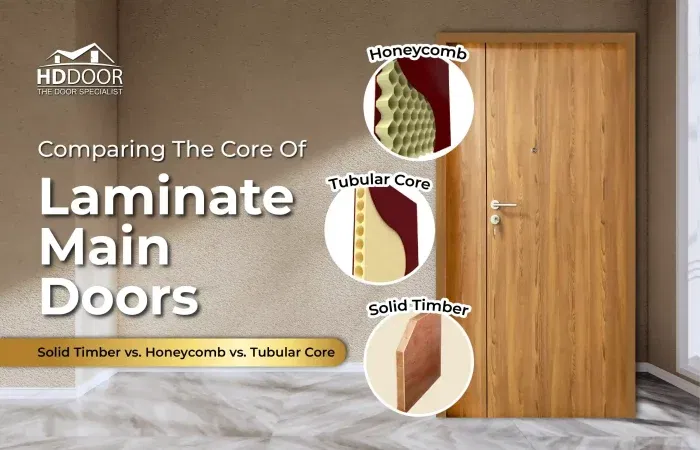 laminate main door core which to choose from solid, tubular, honey comb