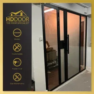 Custom Frosted Glass Gate