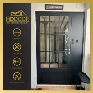 Customized Tempered Glass Gate HDB