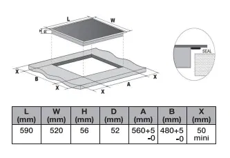 hafele-60cm-3-zone-induction-hob