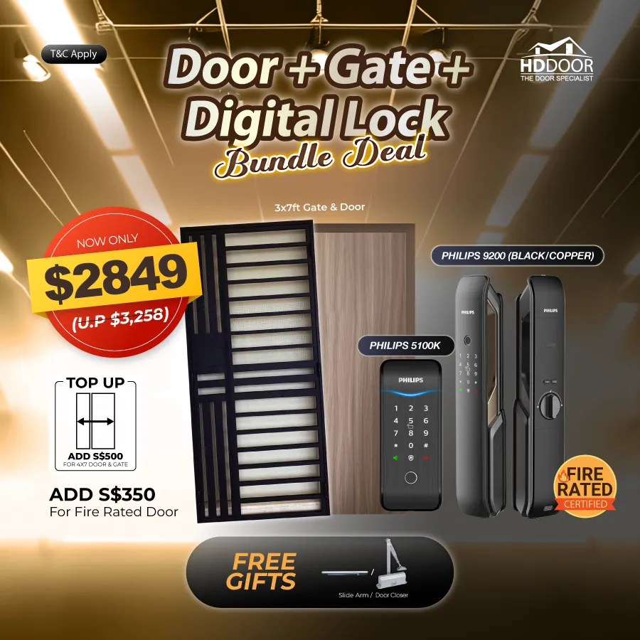 Door, Gate & Philips Digital Lock Bundle