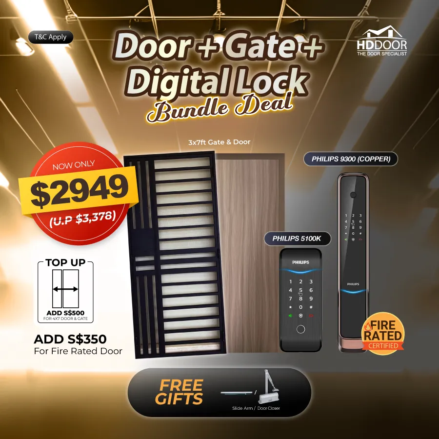 Door, Gate & Philips Digital Lock Bundle