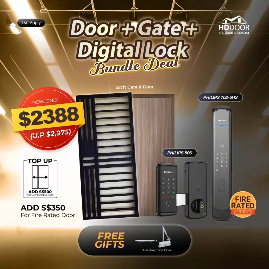 Door, Gate & Philips Digital Lock Bundle